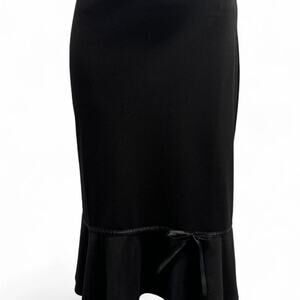 black midi skirt
